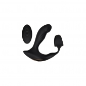 Черный вибромассажер простаты с эрекционным кольцом Strapped   Tapped - Zero Tolerance - в Подольске купить с доставкой