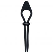 Черное эрекционное лассо с вибропулей Black Tie Affair - Zero Tolerance - в Подольске купить с доставкой