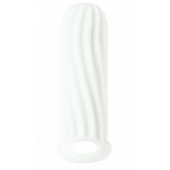 Белый фаллоудлинитель Homme Wide - 13 см. - Lola Games - в Подольске купить с доставкой