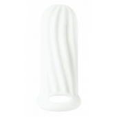 Белый фаллоудлинитель Homme Wide - 11 см. - Lola Games - в Подольске купить с доставкой