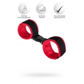 Красно-черные велюровые оковы Anonymo - ToyFa - купить с доставкой в Подольске