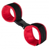 Красно-черные велюровые оковы Anonymo - ToyFa - купить с доставкой в Подольске