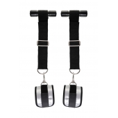 Черно-серебристые фиксаторы для рук на дверь Anonymo - ToyFa - купить с доставкой в Подольске