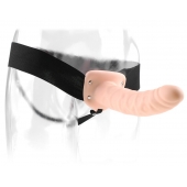 Полый страпон 8  Hollow Strap-On телесного цвета - 19 см. - Pipedream - купить с доставкой в Подольске