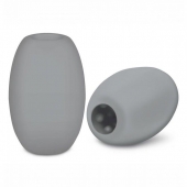 Серый двусторонний мастурбатор MINI BUBBLE - Zolo - в Подольске купить с доставкой