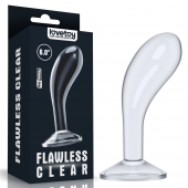 Прозрачный стимулятор простаты Flawless Clear Prostate Plug - 15 см. - Lovetoy - в Подольске купить с доставкой