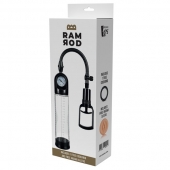 Прозрачная вакуумная помпа с манометром Deluxe Penis Pump - Dream Toys - в Подольске купить с доставкой