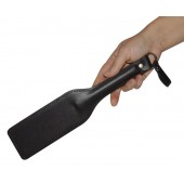 Черная кожаная шлепалка  Новичок  - 30 см. - Sitabella - купить с доставкой в Подольске