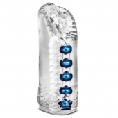 Прозрачный мастурбатор-вагина с 5 стимулирующими бусинами Snatch - Blush Novelties - в Подольске купить с доставкой