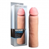 Телесная фаллическая насадка на пенис Magnum Xtender - 23 см. - Blush Novelties - в Подольске купить с доставкой