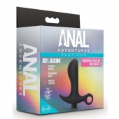 Черный анальный вибратор Silicone Vibrating Prostate Massager 01 - 10,8 см. - Blush Novelties - в Подольске купить с доставкой
