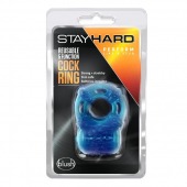 Голубое эрекционное виброкольцо Reusable 5 Function Cock Ring - Blush Novelties - в Подольске купить с доставкой