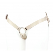 Универсальный пояс с кольцом и реалистичной насадкой - 18 см. - LOVETOY (А-Полимер) - купить с доставкой в Подольске