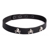 Кожаный чокер  Веселый Роджер - Sitabella - купить с доставкой в Подольске