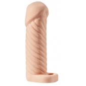 Телесная насадка-удлинитель KLEON с кольцом - 15 см. - Sitabella - в Подольске купить с доставкой