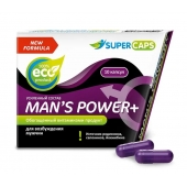 Возбуждающее средство для мужчин Mans Power plus - 10 капсул (0,35 гр.) +1 в подарок - SuperCaps - купить с доставкой в Подольске