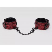 Красно-черные наручники Reversible Faux Leather Wrist Cuffs - Fifty Shades of Grey - купить с доставкой в Подольске
