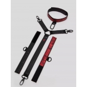 Ошейник с наручниками Reversible Faux Leather Collar and Wrist - Fifty Shades of Grey - купить с доставкой в Подольске