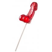 Красный леденец в форме фаллоса со вкусом виски - Sosuчki - купить с доставкой в Подольске