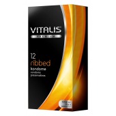 Ребристые презервативы VITALIS PREMIUM ribbed - 12 шт. - Vitalis - купить с доставкой в Подольске