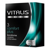 Контурные презервативы VITALIS PREMIUM comfort plus - 3 шт. - Vitalis - купить с доставкой в Подольске