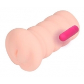 Телесный вибромастурбатор-вагина Gloria Auto - KOKOS - в Подольске купить с доставкой