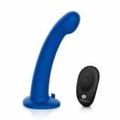Синяя насадка Remote Control P-Spot G-Spot с черными трусиками - 20 см. - Pegasus - купить с доставкой в Подольске