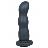 Черная анальная рельефная насадка-фаллоимитатор - 15 см. - LOVETOY (А-Полимер) - купить с доставкой в Подольске