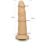 Телесная насадка Harness - 15,8 см. - LOVETOY (А-Полимер) - купить с доставкой в Подольске