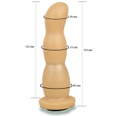 Телесная рельефная насадка Harness - 15,9 см. - LOVETOY (А-Полимер) - купить с доставкой в Подольске