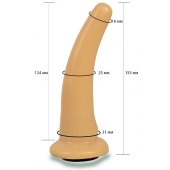 Телесная гладкая насадка Harness - 13,3 см. - LOVETOY (А-Полимер) - купить с доставкой в Подольске