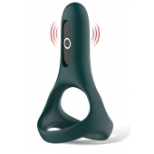 Изумрудное виброкольцо Magic Motion Rise с подхватом мошонки - Magic Motion - в Подольске купить с доставкой