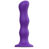 Фиолетовая насадка Strap-On-Me Dildo Geisha Balls size XL - Strap-on-me - купить с доставкой в Подольске