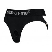 Черные трусики для насадок Heroine Lingerie Harness - size M - Strap-on-me - купить с доставкой в Подольске