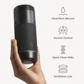 Черный мастурбатор с контролем всасывания Arcwave Pow Stroker - Arcwave - в Подольске купить с доставкой