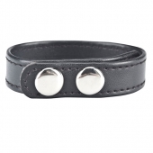 Кольцо на пенис SNAP COCK RING из искусственной кожи на клепках - BlueLine - в Подольске купить с доставкой