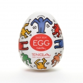 Мастурбатор-яйцо Keith Haring EGG DANCE - Tenga - в Подольске купить с доставкой