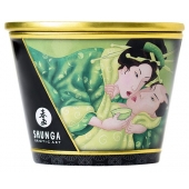 Массажная свеча Exotic Green Tea с ароматом зелёного чая - 170 мл. - Shunga - купить с доставкой в Подольске