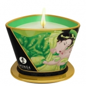 Массажная свеча Exotic Green Tea с ароматом зелёного чая - 170 мл. - Shunga - купить с доставкой в Подольске