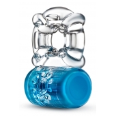 Синее эрекционное виброкольцо Pleaser Rechargeable C-Ring - Blush Novelties - в Подольске купить с доставкой