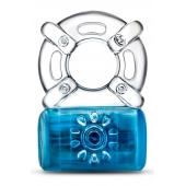 Синее эрекционное виброкольцо One Night Stand Vibrating C-Ring - Blush Novelties - в Подольске купить с доставкой