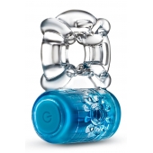 Синее эрекционное виброкольцо One Night Stand Vibrating C-Ring - Blush Novelties - в Подольске купить с доставкой