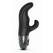 Черный вибратор-кролик с электростимуляцией Hop Hop Bob - 16 см. - MyStim - купить с доставкой в Подольске