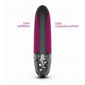 Черный вибратор с электростимуляцией Sleak Freak - 14 см. - MyStim - купить с доставкой в Подольске