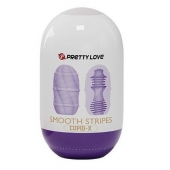 Сиреневый мастурбатор-яйцо Smooth Stripes - Baile - в Подольске купить с доставкой
