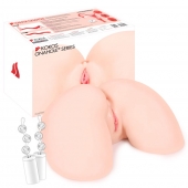 Телесный вибромастурбатор-полуторс Hanna Onahole 002 Real Hips - KOKOS - в Подольске купить с доставкой