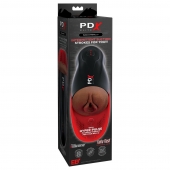 Коричневый мастурбатор-вагина с вибрацией Fuck-O-Matic 2 - Pipedream - в Подольске купить с доставкой