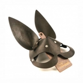 Черная гладкая маска  Зайка  с длинными ушками - Crazy Handmade - купить с доставкой в Подольске