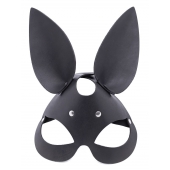 Черная гладкая маска  Зайка  с длинными ушками - Crazy Handmade - купить с доставкой в Подольске
