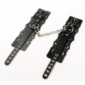 Узорчатые кожаные оковы с регулируемыми ремешками - Crazy Handmade - купить с доставкой в Подольске